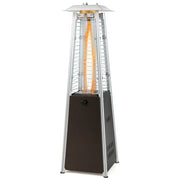 Costway - 10000 BTU Portable Steel Tabletop Patio Heater with Glass Tube
