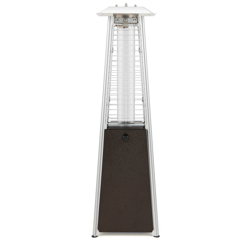 Costway - 10000 BTU Portable Steel Tabletop Patio Heater with Glass Tube