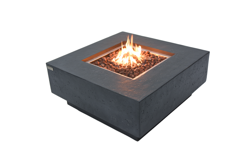 Elementi Manhattan Fire Table - Dark Gray