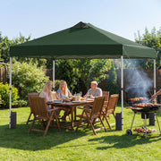 Costway - 10 x 10 Feet Outdoor Commercial Pop up Canopy Tent-Green