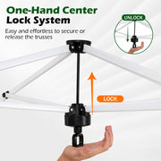 Costway - 10 x 10 Feet Outdoor Commercial Pop up Canopy Tent-Green