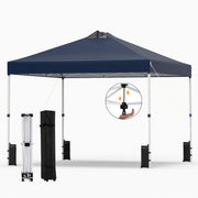 Costway - 10 x 10 Feet Outdoor Commercial Pop up Canopy Tent-Blue
