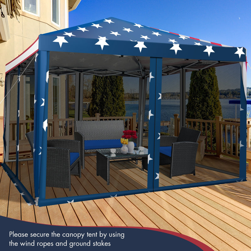 Costway - 10 x 10 Feet Pop-up Canopy Tent Gazebo Canopy for Outdoor
