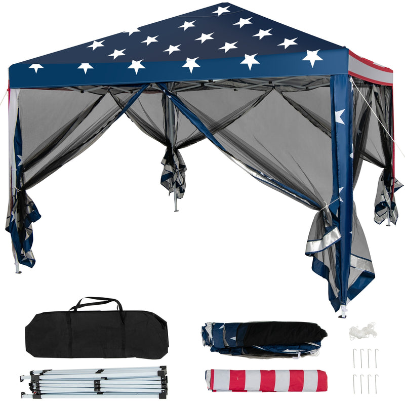 Costway - 10 x 10 Feet Pop-up Canopy Tent Gazebo Canopy for Outdoor