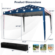 Costway - 10 x 10 Feet Pop-up Canopy Tent Gazebo Canopy for Outdoor