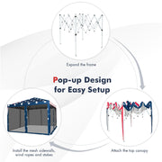 Costway - 10 x 10 Feet Pop-up Canopy Tent Gazebo Canopy for Outdoor