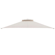Costway - 10 x 12 Feet Gazebo Replacement Top with Air Vent and Drainage Holes-Beige