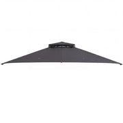 Costway - 10 x 12 Feet Gazebo Replacement Top with Air Vent and Drainage Holes-Gray