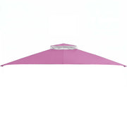 Costway - 10 x 12 Feet Gazebo Replacement Top with Air Vent and Drainage Holes-Pink