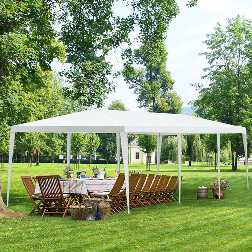 Costway - 10 x 30 Feet Gazebo Canopy Tent with Connection Stakes and Wind Ropes