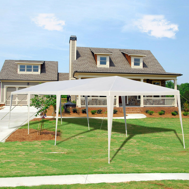 Costway - 10 x 30 Feet Gazebo Canopy Tent with Connection Stakes and Wind Ropes