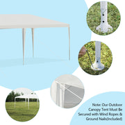 Costway - 10 x 30 Feet Gazebo Canopy Tent with Connection Stakes and Wind Ropes