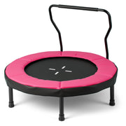 Costway - 40 Inch Trampoline for Kids Indoor Outdoor Fitness Trampoline-Pink