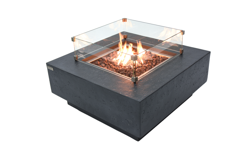 Elementi Manhattan Fire Table - Dark Gray