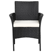 Costway - 2 Pieces Patio Wicker Chairs with Cozy Seat Cushions