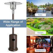 Costway - 48000 BTU Stainless Steel Propane Patio Heater with Trip over Protection-Bronze