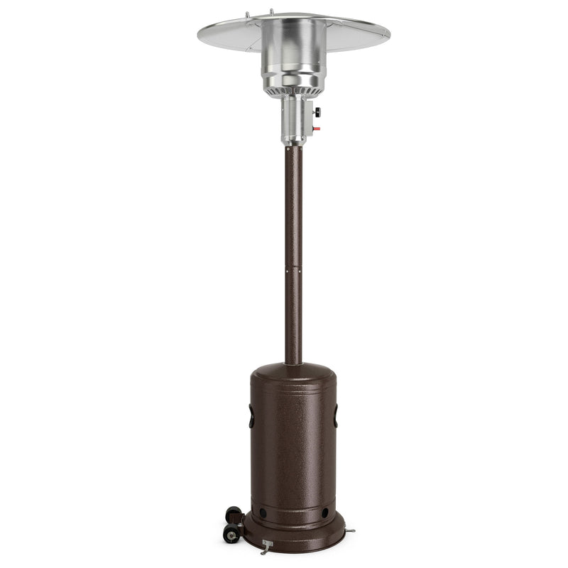 Costway - 48000 BTU Stainless Steel Propane Patio Heater with Trip over Protection-Bronze