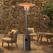 Costway - 48000 BTU Stainless Steel Propane Patio Heater with Trip over Protection-Bronze
