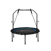 Costway - 40 Inch Foldable Fitness Rebounder with Resistance Bands Adjustable Home-Blue