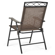 Costway - Set of 4 Patio Folding Chairs