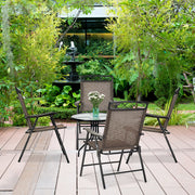 Costway - Set of 4 Patio Folding Chairs