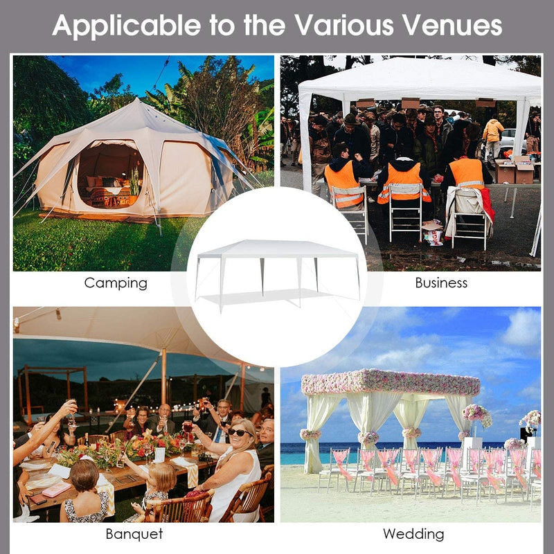Costway - 10 x 20 Feet Waterproof Canopy Tent with Tent Peg and Wind Rope