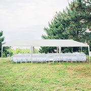 Costway - 10 x 30 Feet Canopy Tent with 5 Removable Sidewalls for Party Wedding