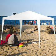 Costway - 10 x 10 Feet Outdoor Side Walls Canopy Tent with 4 Removable Sidewalls