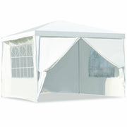 Costway - 10 x 10 Feet Outdoor Side Walls Canopy Tent with 4 Removable Sidewalls