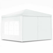 Costway - 10 x 10 Feet Outdoor Side Walls Canopy Tent with 4 Removable Sidewalls