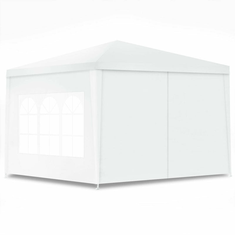 Costway - 10 x 10 Feet Outdoor Side Walls Canopy Tent with 4 Removable Sidewalls