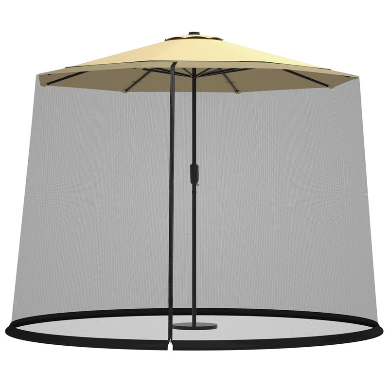 Costway - 9 -10 Feet Outdoor Umbrella Table Screen Mosquito Bug Insect Net