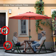 Costway - 9 -10 Feet Outdoor Umbrella Table Screen Mosquito Bug Insect Net