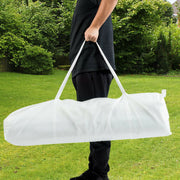 Costway - 10 x 20 Feet 6 Sidewalls Canopy Tent with Carry Bag-White