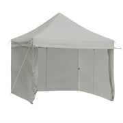 Costway - 10 x 10 Feet Pop up Gazebo with 4 Height and Adjust Folding Awning-Gray