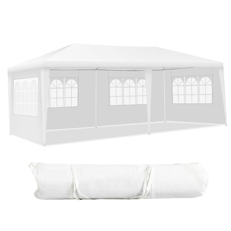 Costway - 10 x 20 Feet Outdoor Party Wedding Canopy Tent with Removable Walls and Carry Bag