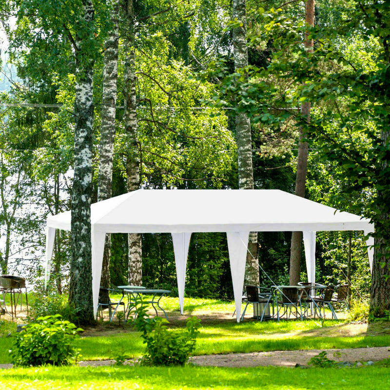 Costway - 10 x 20 Feet Outdoor Party Wedding Canopy Tent with Removable Walls and Carry Bag
