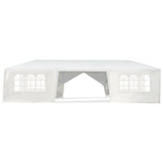 Costway - 10 x 30 Feet Outdoor Canopy Tent with 6 Removable Sidewalls and 2 Doorways-White