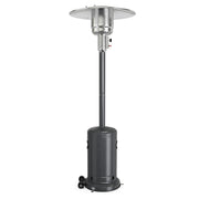 Costway - 50000BTU Garden Propane Standing LP Gas Steel Accessories Heater-Gray