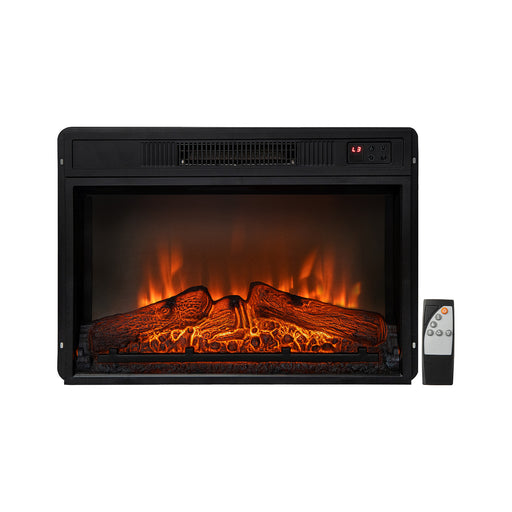 Costway - 18/23 Inch Electric Fireplace Inserted with Adjustable LED Flame-23 inches
