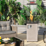 Costway - 41 000 BTU Propane Patio Heater with Metal Hood-Gray