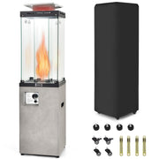 Costway - 41 000 BTU Propane Patio Heater with Metal Hood-Gray