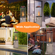 Costway - 41 000 BTU Propane Patio Heater with Metal Hood-Gray