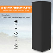 Costway - 41 000 BTU Propane Patio Heater with Lockable Wheels-Black