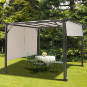 Costway - 16' x 4' 2Pcs Universal Replacement Canopy for Pergola Structure Sun Awning