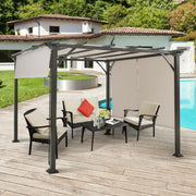 Costway - 16' x 4' 2Pcs Universal Replacement Canopy for Pergola Structure Sun Awning