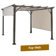 Costway - 16' x 4' 2Pcs Universal Replacement Canopy for Pergola Structure Sun Awning