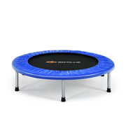 Costway - 38 Inch Mini Folding Trampoline Portable Leisure Fitness Backboard-Blue