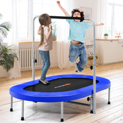 Costway - 2-Person Foldable Mini Kids Fitness Rebounder Trampoline-Blue
