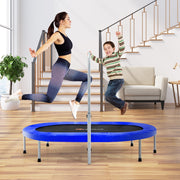 Costway - 2-Person Foldable Mini Kids Fitness Rebounder Trampoline-Blue